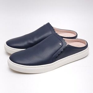 Kate Spade Andi‎ Sneaker Mules Blazer Blue Leather Womens 8.5B